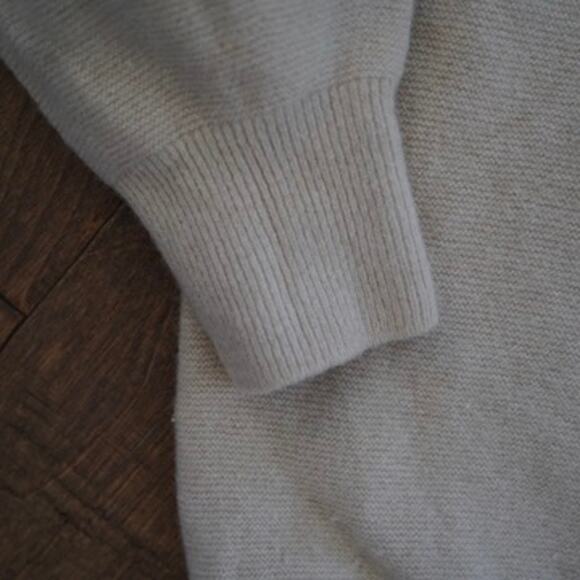 Nolley's Sophi Long Sleeve Mock Neck Pullover Knit Sweater Cream Womens Size: L - Picture 4 of 8